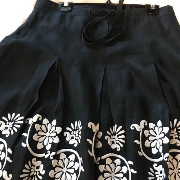 Black linen skirt - Picture 9 of 14
